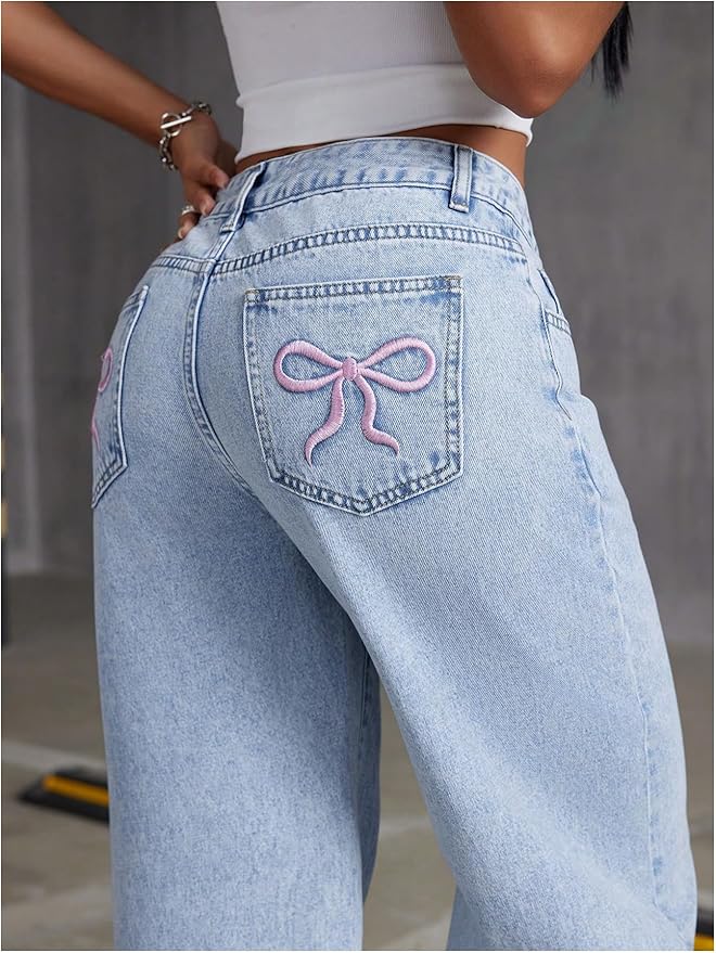 Belle - Bow Jeans