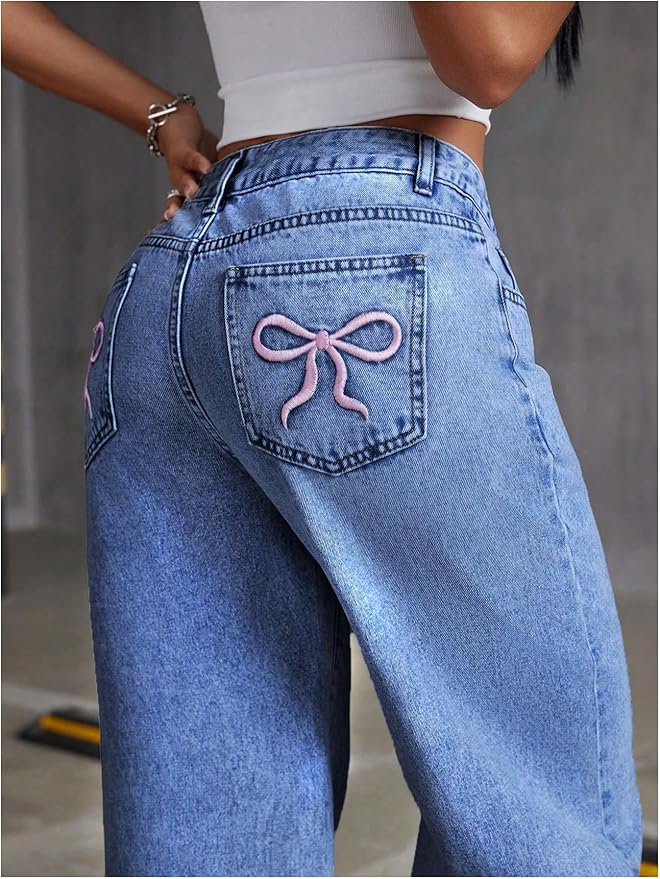 Belle - Bow Jeans