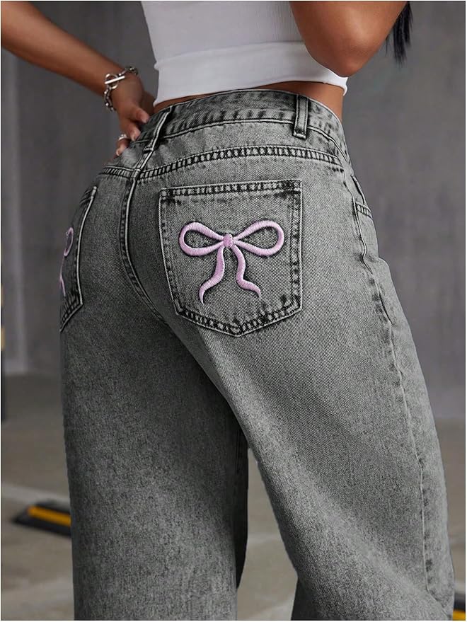 Belle - Bow Jeans