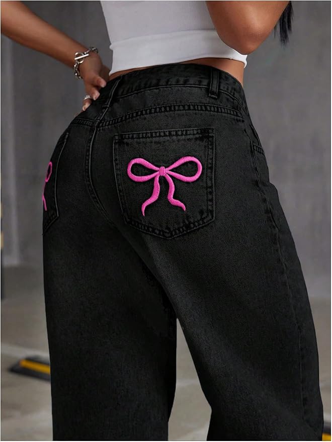 Belle - Bow Jeans