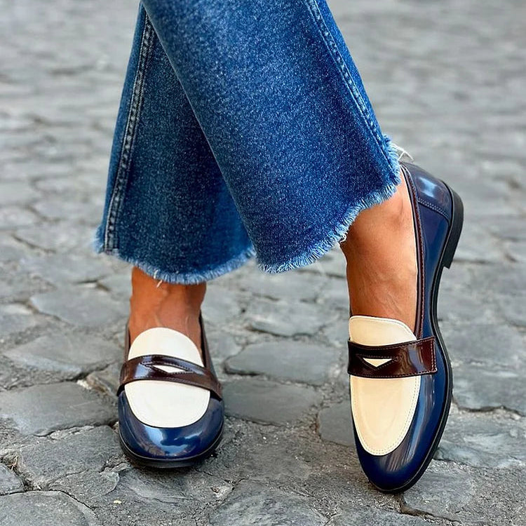 Elegant two-tone loafer
