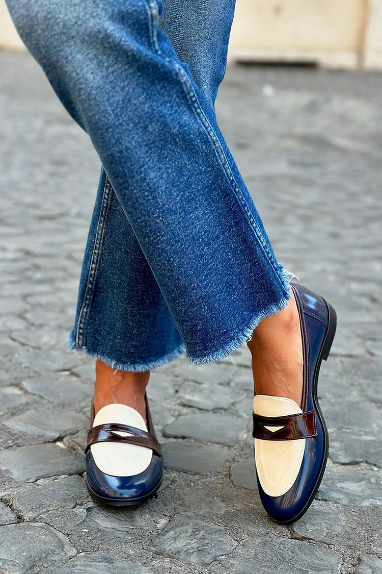 Elegant two-tone loafer
