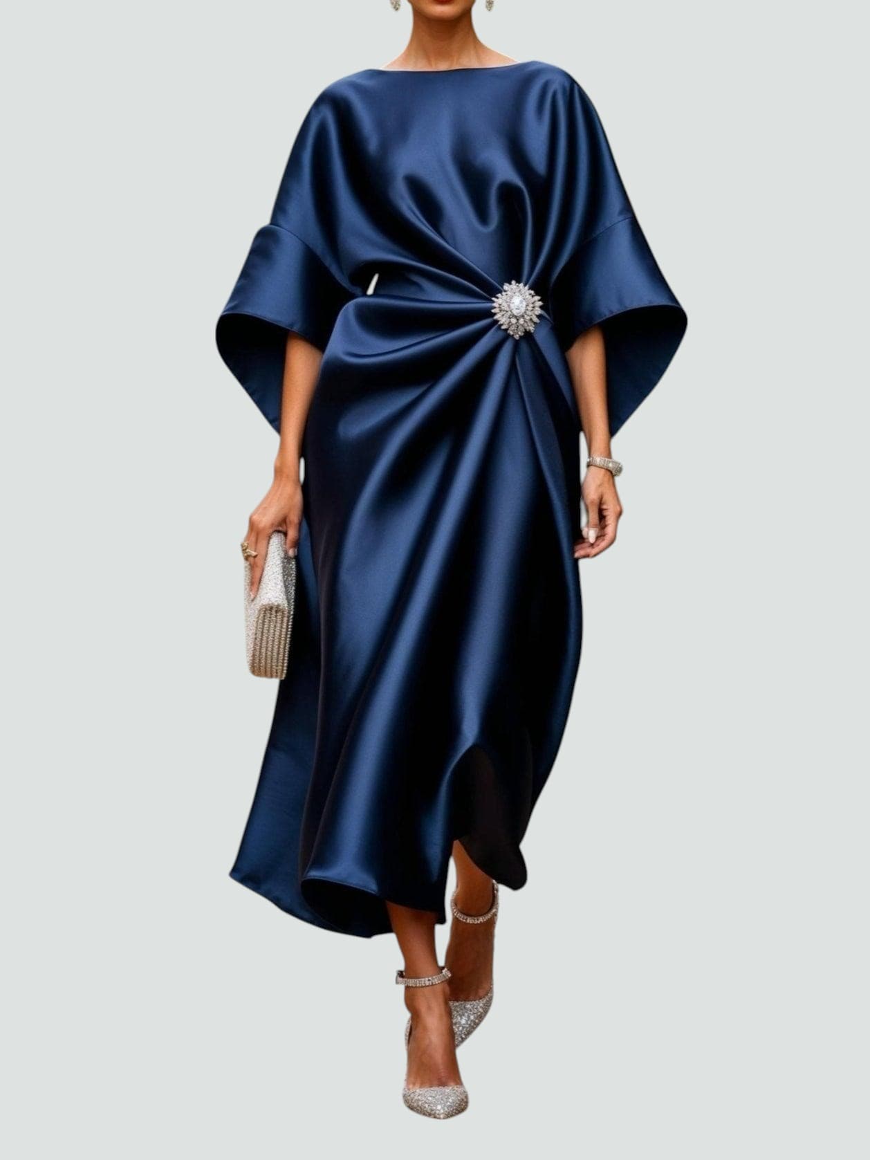 Lona™ Elegant Long Satin Dress 
