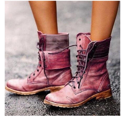 Rowena | Women's Vintage Lace Up Boots