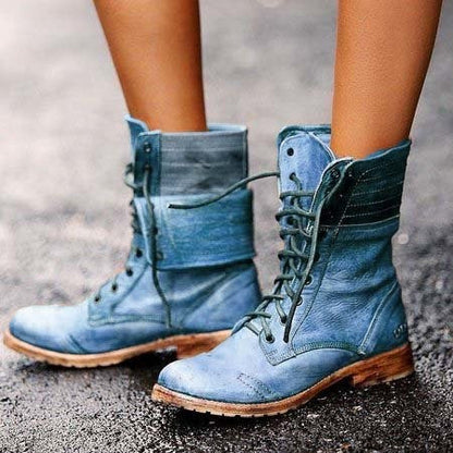 Rowena | Women's Vintage Lace Up Boots