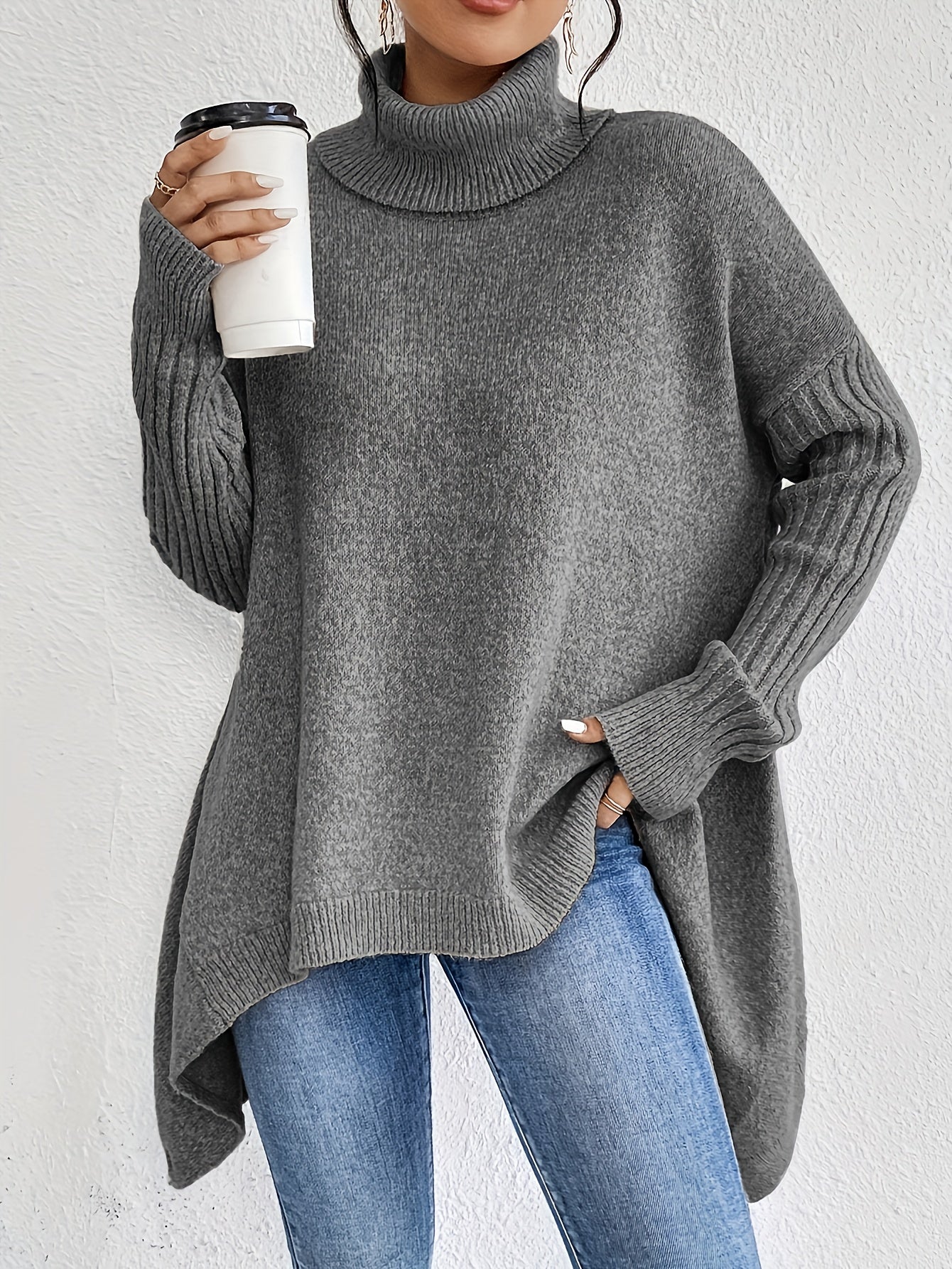 Isla | Oversized Turtleneck Sweater 