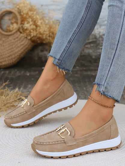 Annie - Flat Buckle Loafers