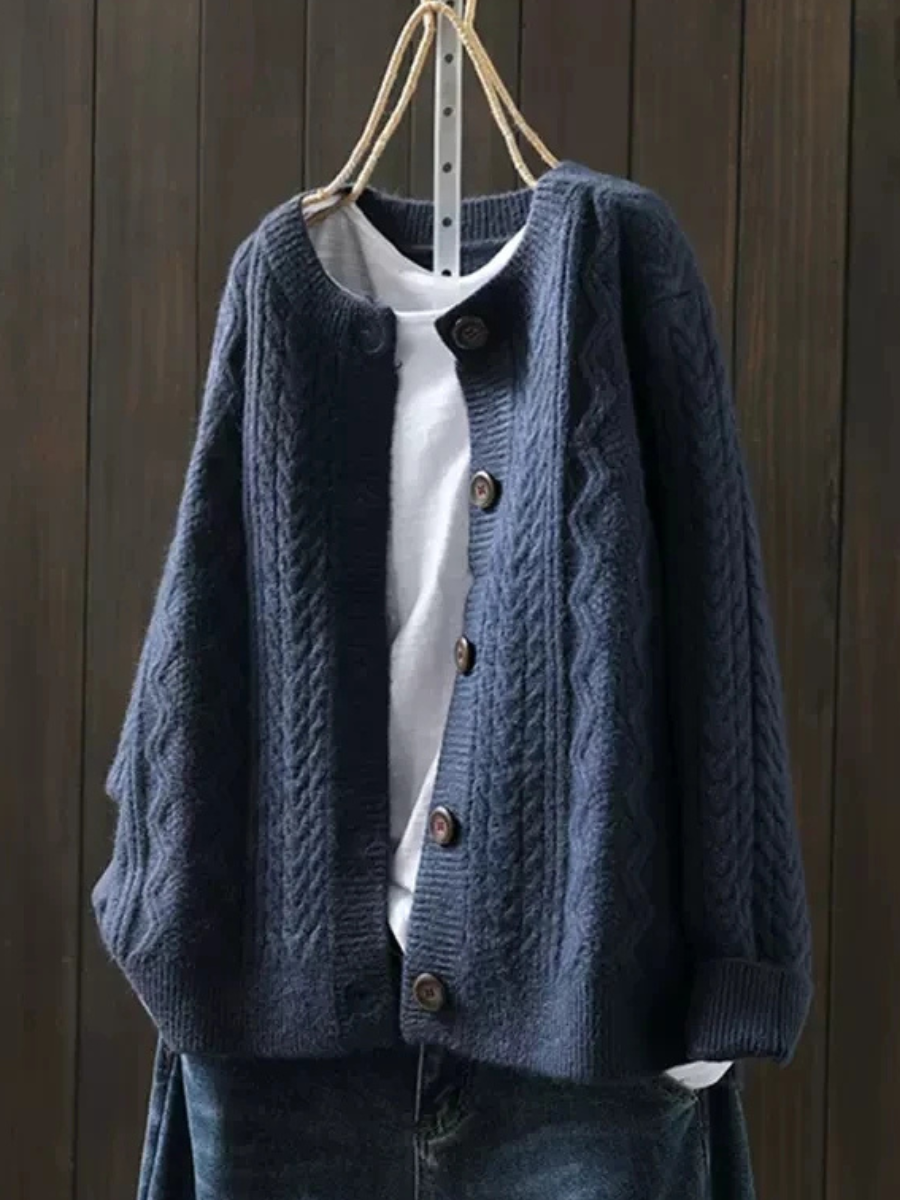 Lorenza™ - Cable Knit Cardigan 