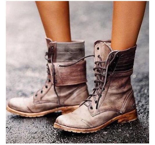 Rowena | Women's Vintage Lace Up Boots
