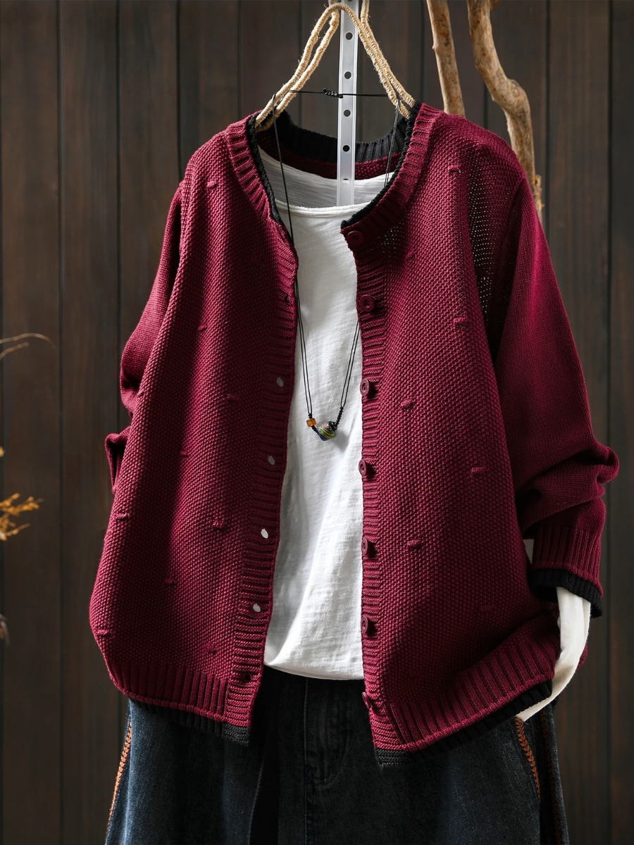 Isolde™ - Textured Cardigan 