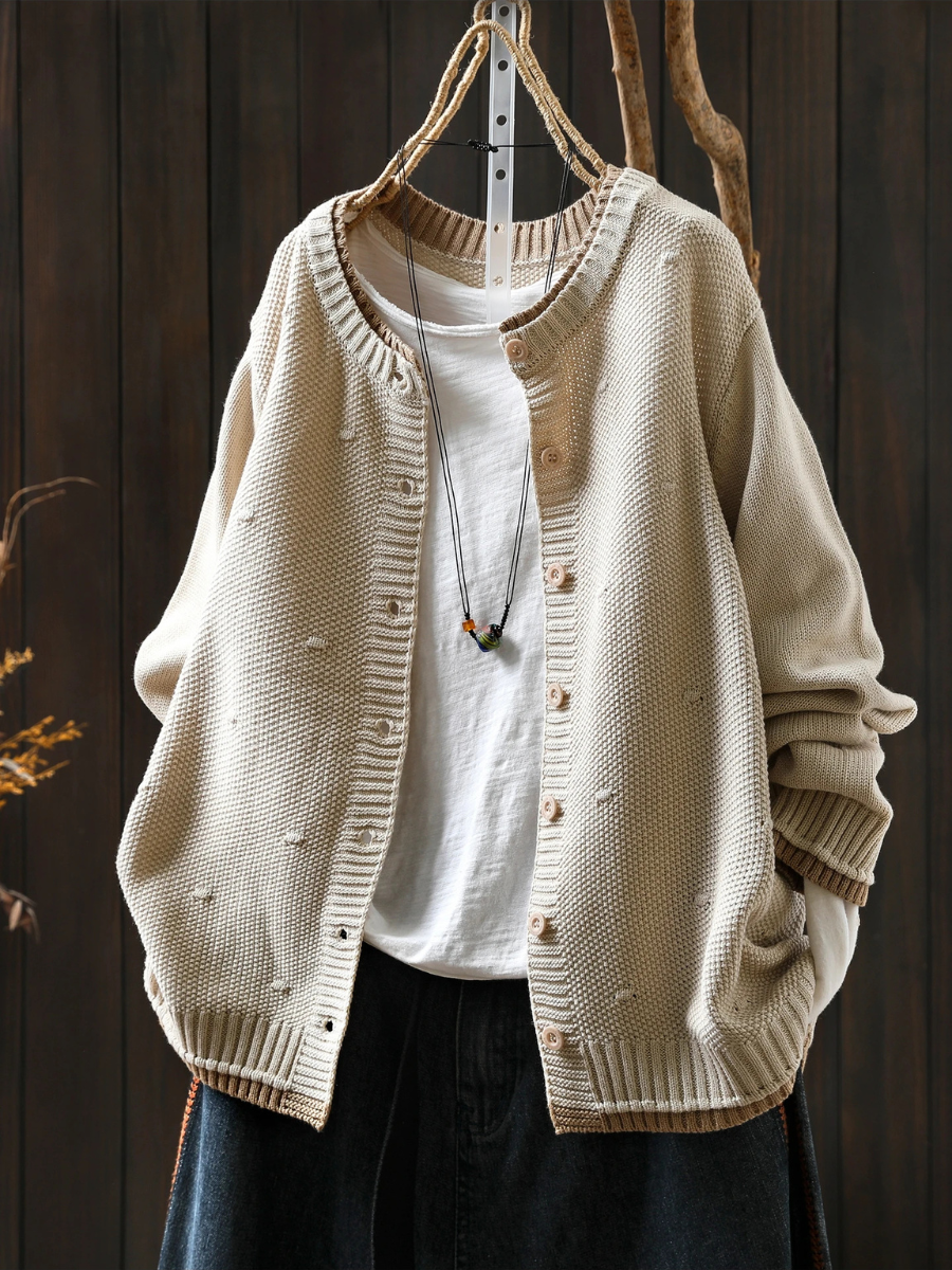 Isolde™ - Textured Cardigan 