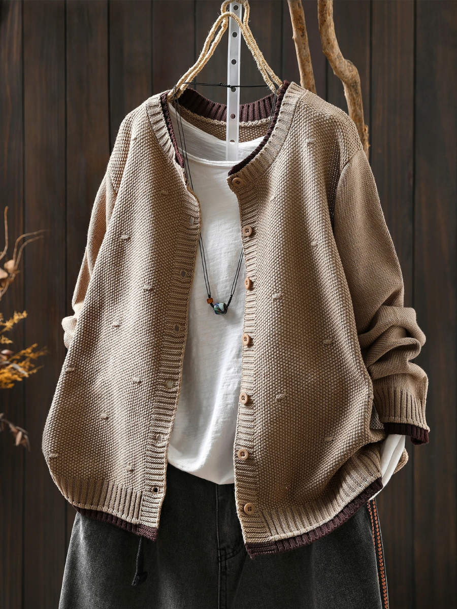 Isolde™ - Textured Cardigan 