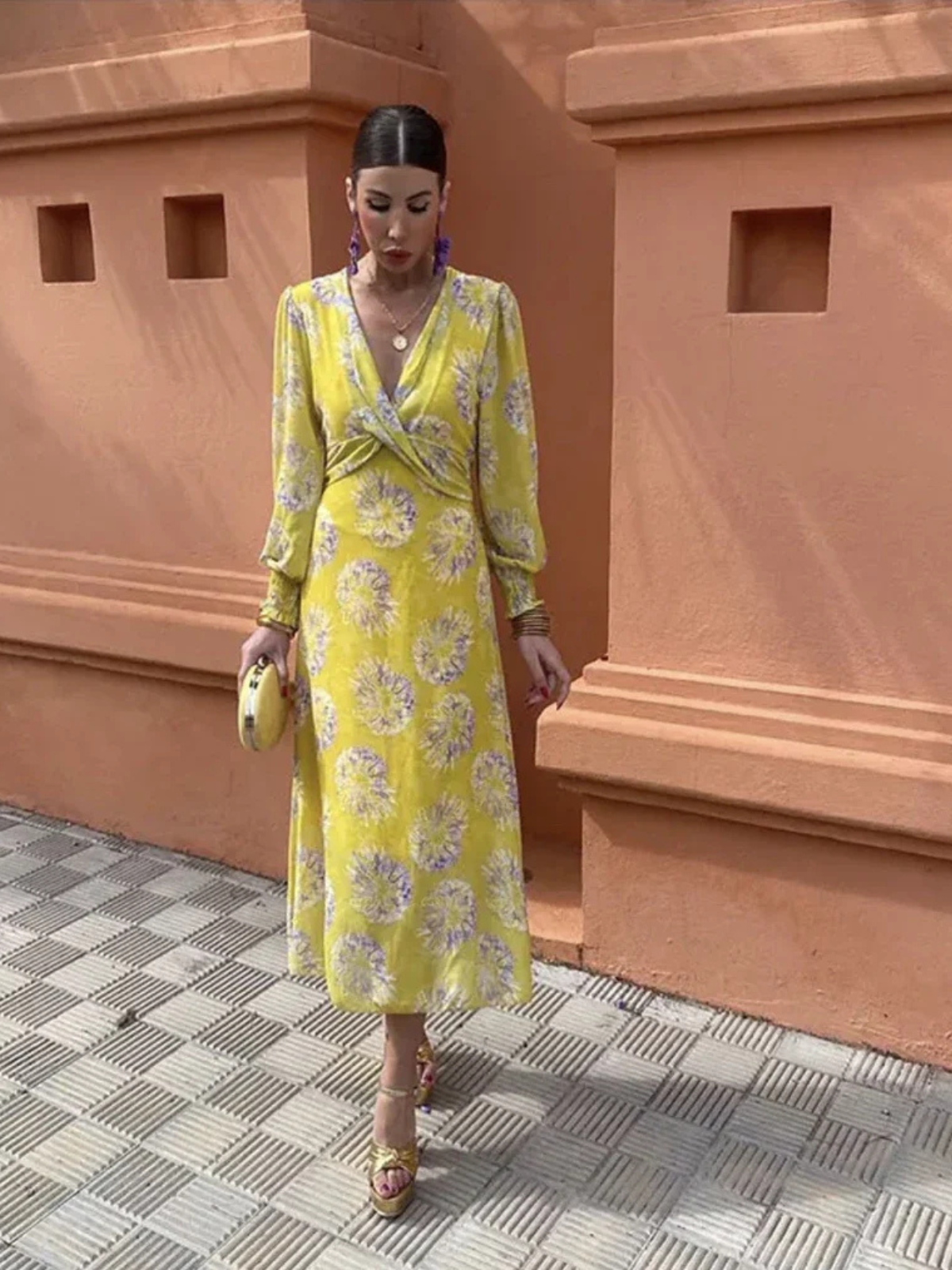 Marisella™ | Floral Midi Dress 