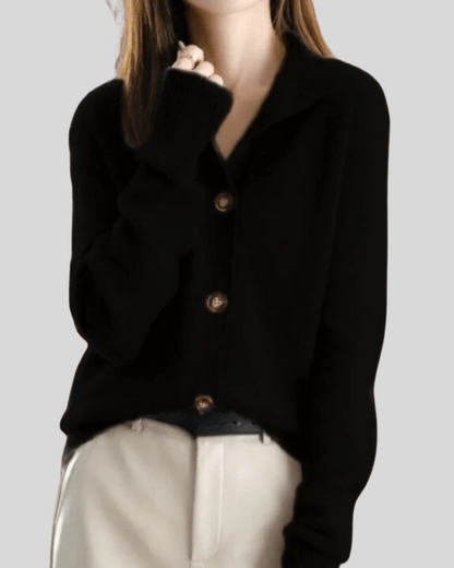 Claire | Retro Style Cashmere Cardigan