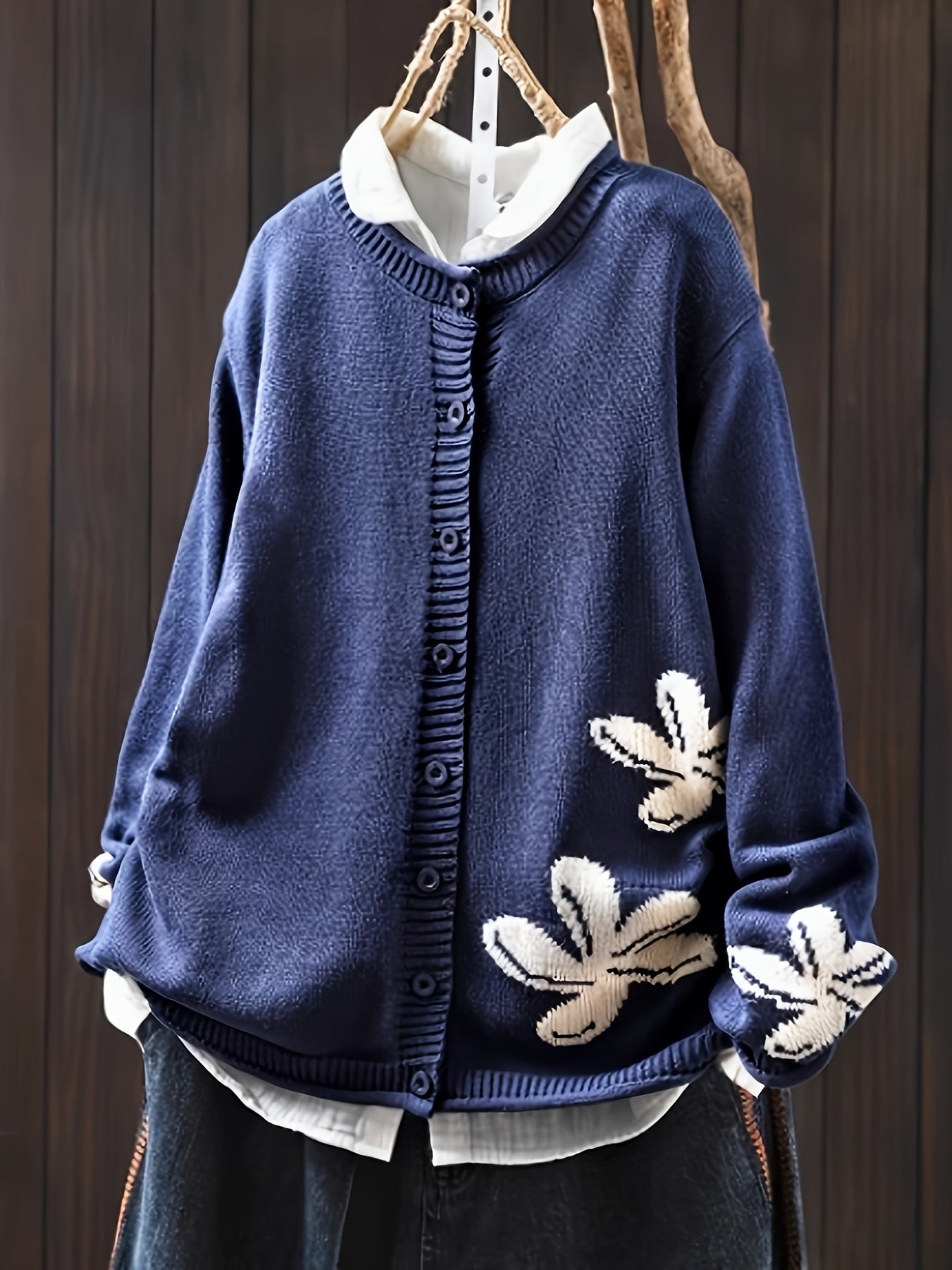 Seraphine™ - Floral Knit Sweater