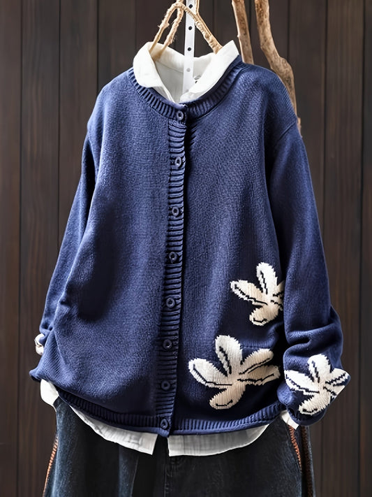 Seraphine™ - Floral Knit Sweater