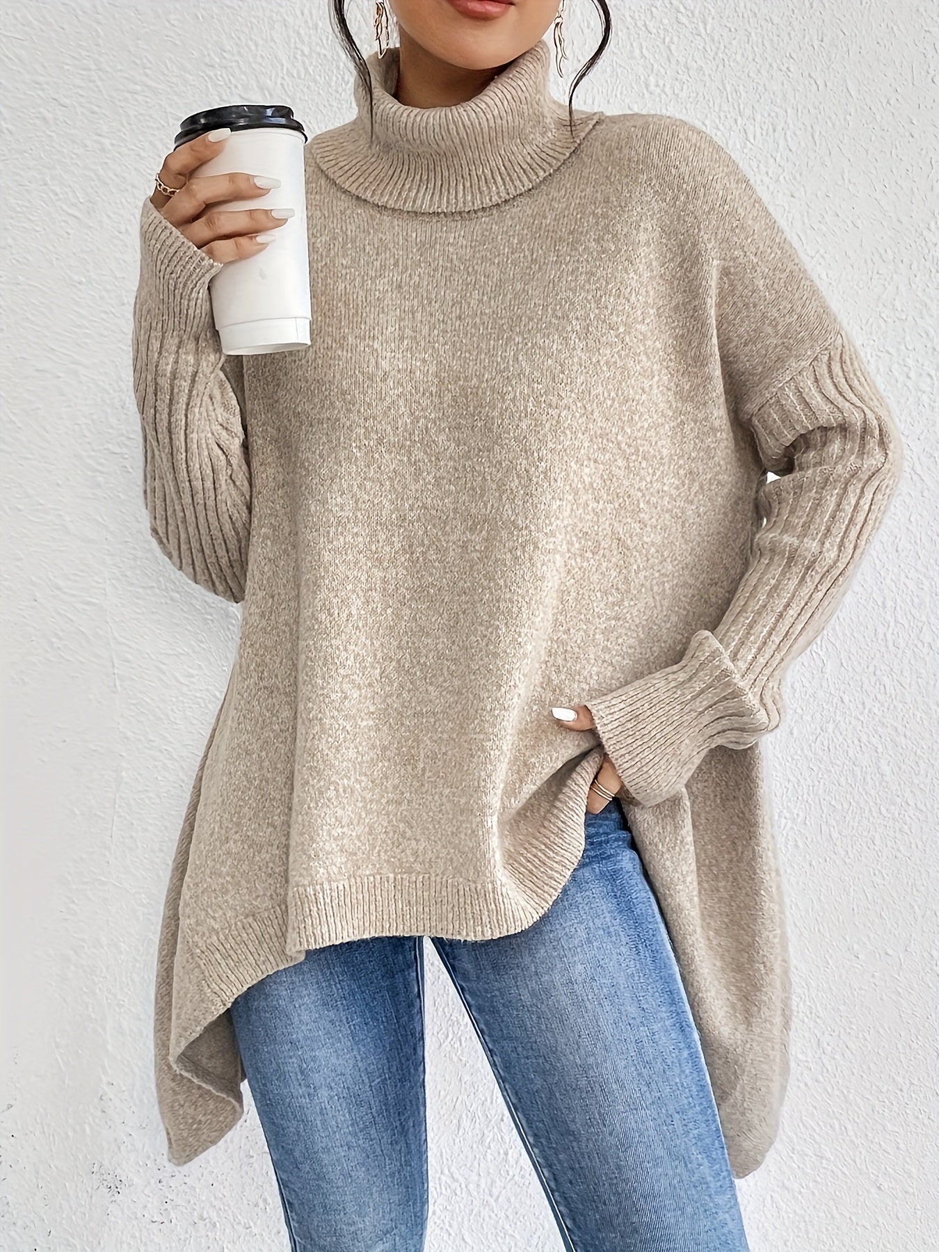 Isla | Oversized Turtleneck Sweater 