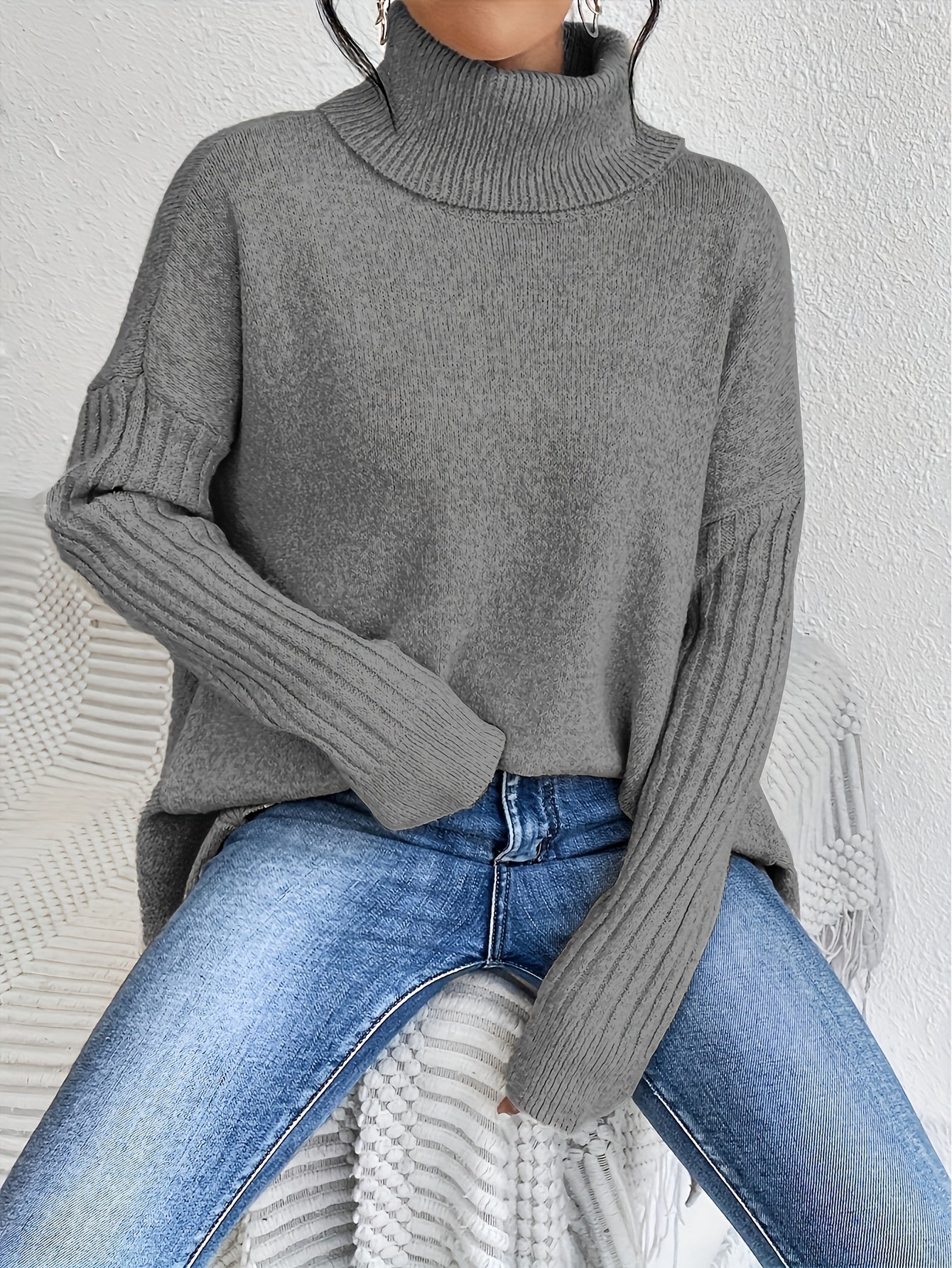 Isla | Oversized Turtleneck Sweater 