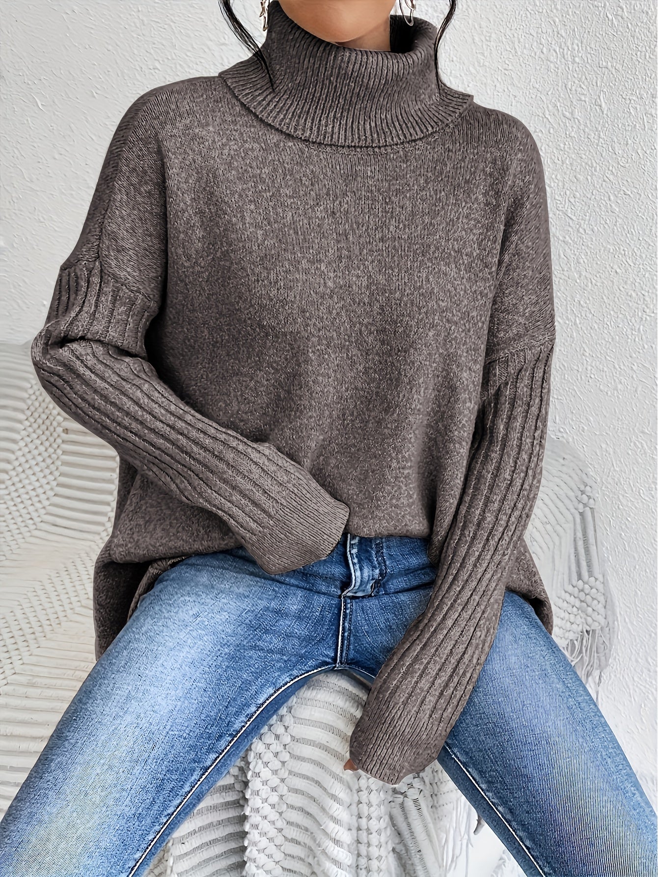 Isla | Oversized Turtleneck Sweater 