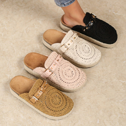 Solene™ Boho Crochet Mules 
