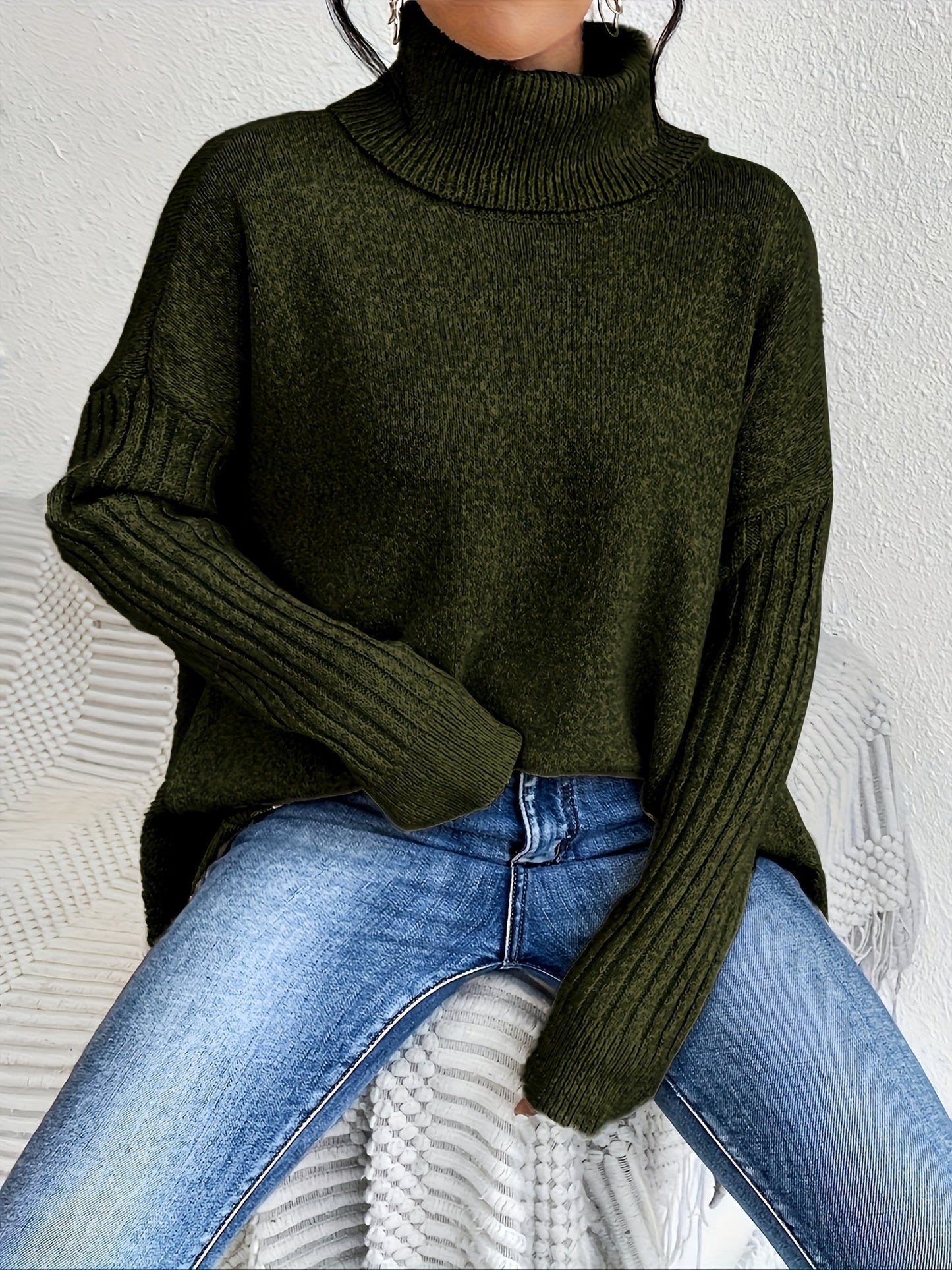 Isla | Oversized Turtleneck Sweater 