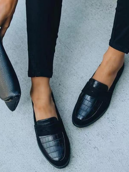 AVA CROC DETAIL ORTHOPEDIC LOAFERS