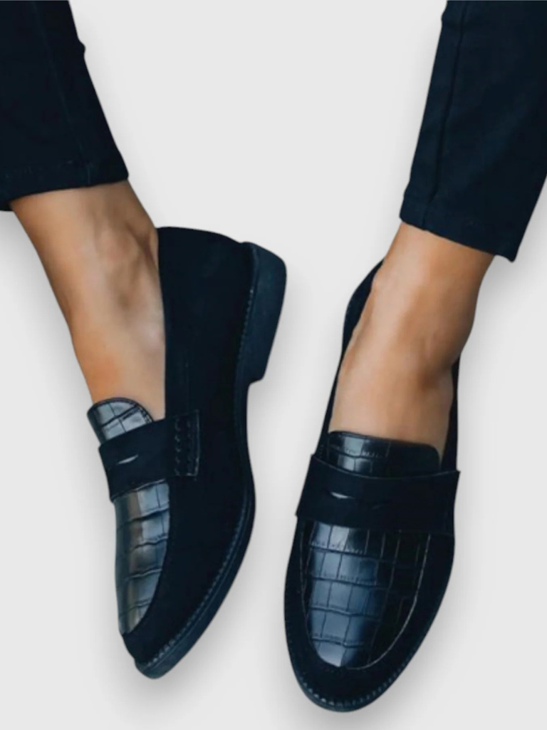 AVA CROC DETAIL ORTHOPEDIC LOAFERS