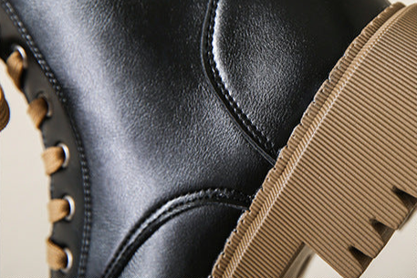 Fleece Lined Combat Boots 