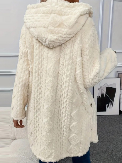 LAURA HOODED CARDIGAN JACKET 