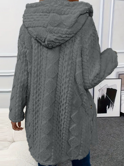 LAURA HOODED CARDIGAN JACKET 