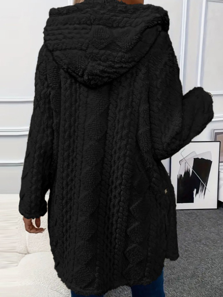 LAURA HOODED CARDIGAN JACKET 