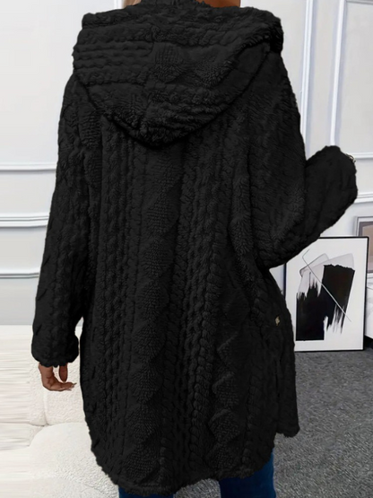 LAURA HOODED CARDIGAN JACKET 