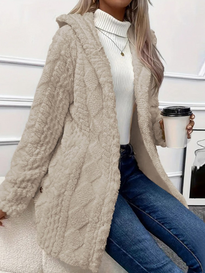 LAURA HOODED CARDIGAN JACKET 