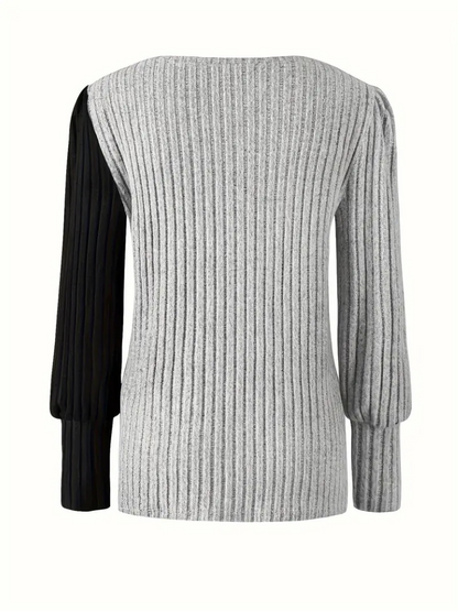 KAIA CASUAL KNIT LONGSLEEVE 