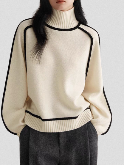 ELOISE CONTRAST SWEATER