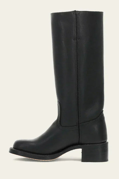 Knee-High Boots with Slim Fit and Structured Sole