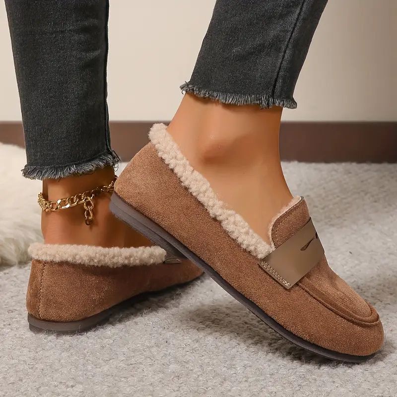 Aria Comfy Fur Loafers