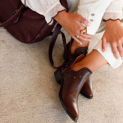 Western boots with studs