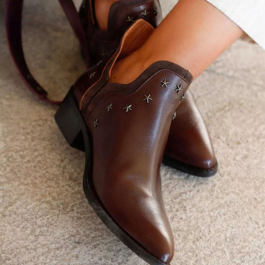 Western boots with studs