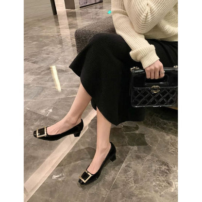 Narella™ | Elegant Mid-Heel Sandals with Square Toe