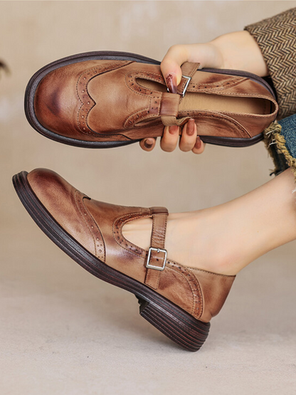 LARA VINTAGE MARY JANE FLATS