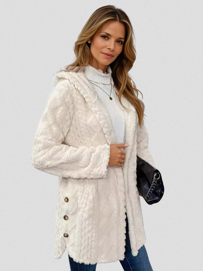 LAURA HOODED CARDIGAN JACKET 