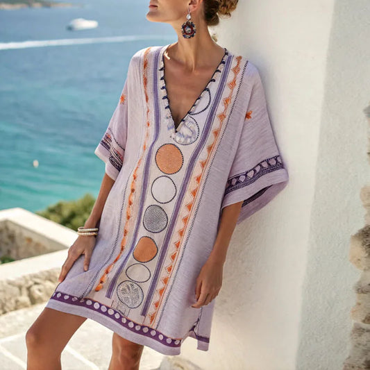 Esmee - Elegant &amp; Comfortable Beach Dress for Effortless Beach Style