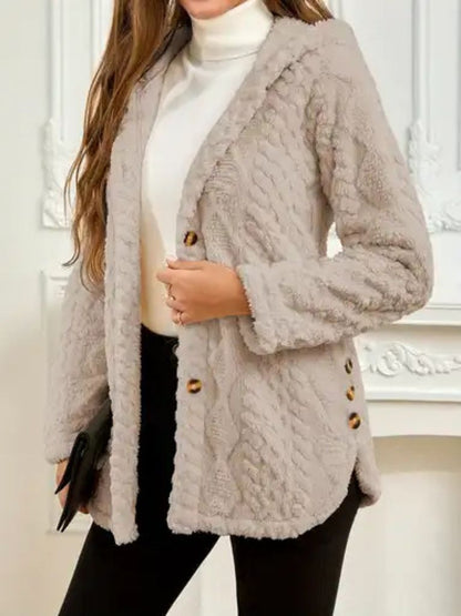 LAURA HOODED CARDIGAN JACKET 