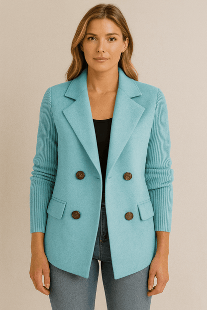 AMA | Knit-Sleeve Blazer