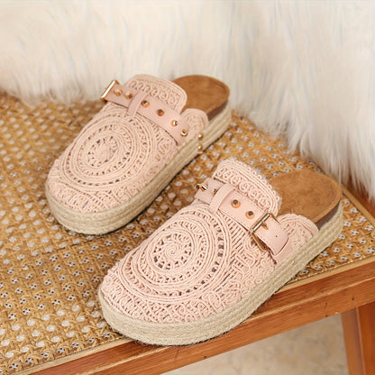 Solene™ Boho Crochet Mules 