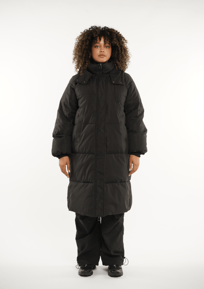 LUNA | HOODED LONG PUFFER JACKET
