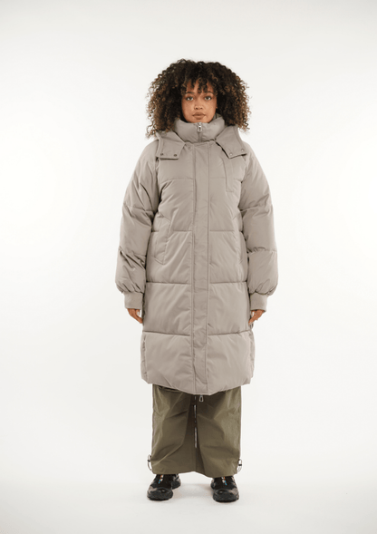 LUNA | HOODED LONG PUFFER JACKET