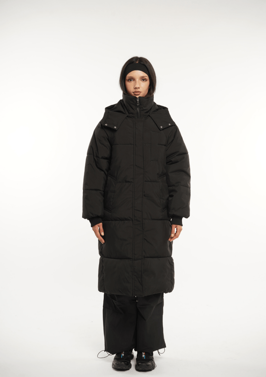 LUNA | HOODED LONG PUFFER JACKET