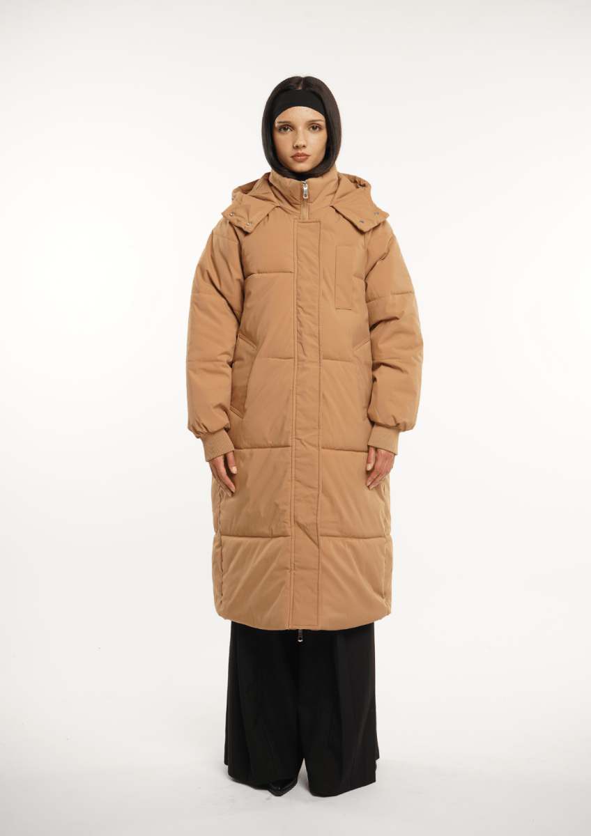 LUNA | HOODED LONG PUFFER JACKET